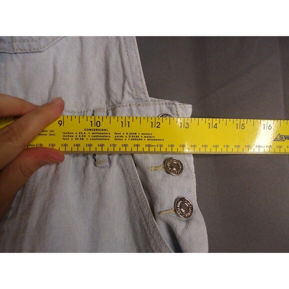 Forever 21 Overall Bib Skirt Dress Womens Size XS Light Wash Denim Y2K - Picture 6 of 9